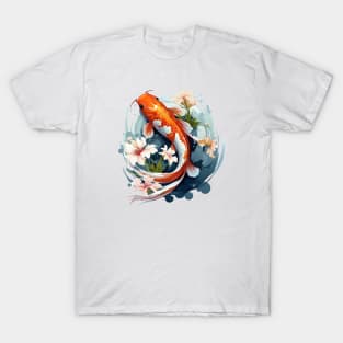 Koi Fish In A Pond T-Shirt